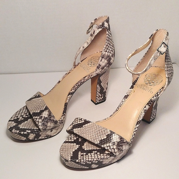 Vince Camuto Shoes - Vince Camuto Genuine Leather Snakeskin Heel Size 9.5 M